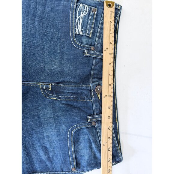 Cowgirl Tuff Co. Don't Fence Me In Bootcut Jeans Womens Size 29L Blue Denim Wes - Picture 9 of 13